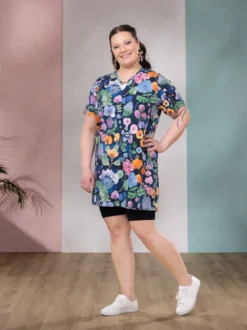 HELGAtunika lyhythiha (Päiväkirja sininen trikoo)