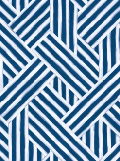 HELLEmekko (Siksak sininen / valkoinen trikoo)