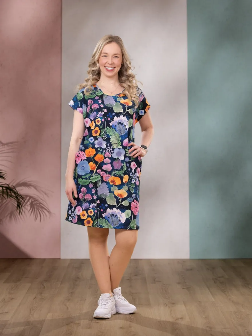 KESÄmekko (Päiväkirja sininen trikoo)