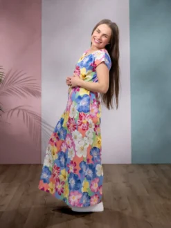 MAXImekko (Villiruusu pastelli trikoo)