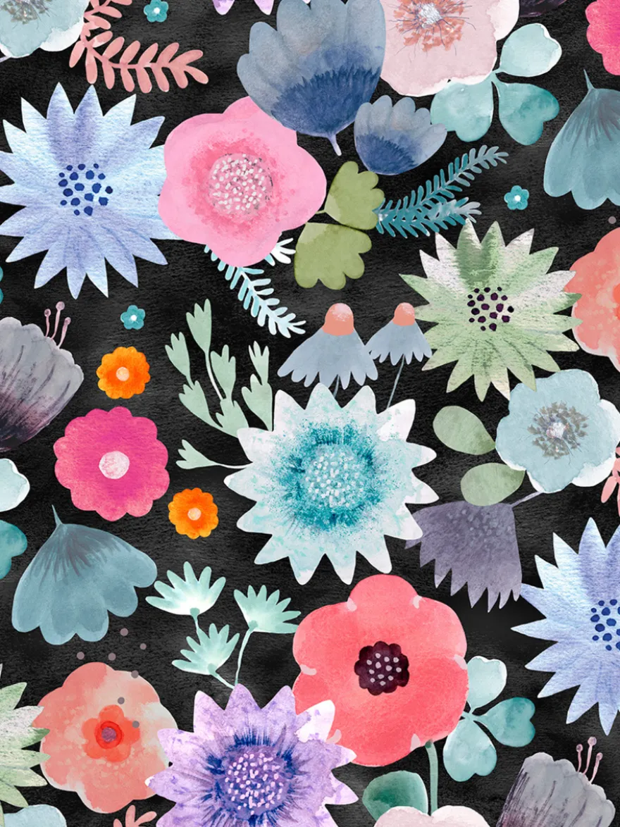 ROSEmekko hihaton (Halaus hiilenmusta / pastelli trikoo)