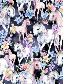 RUSETTIpanta (Flower horses muste / pastelli)