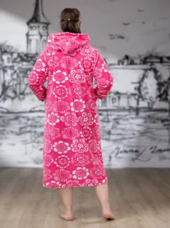 SAUNAtakki (Kukkaniitty pinkki joustofrotee)