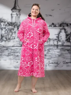 SAUNAtakki (Kukkaniitty pinkki joustofrotee)