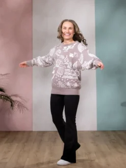 SIELULINTUneule (taupe / valkoinen puuvilla)