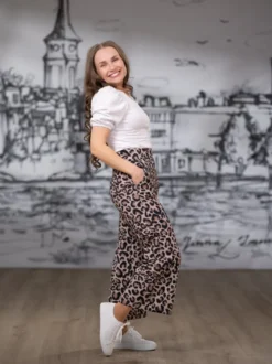 SWINGhousut (Vapaa taupe trikoo)