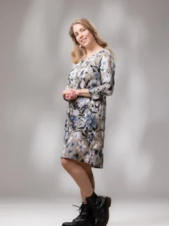 VERSOmekko 3/4 hiha (Ritarinkannus vaaleansininen / greige trikoo)