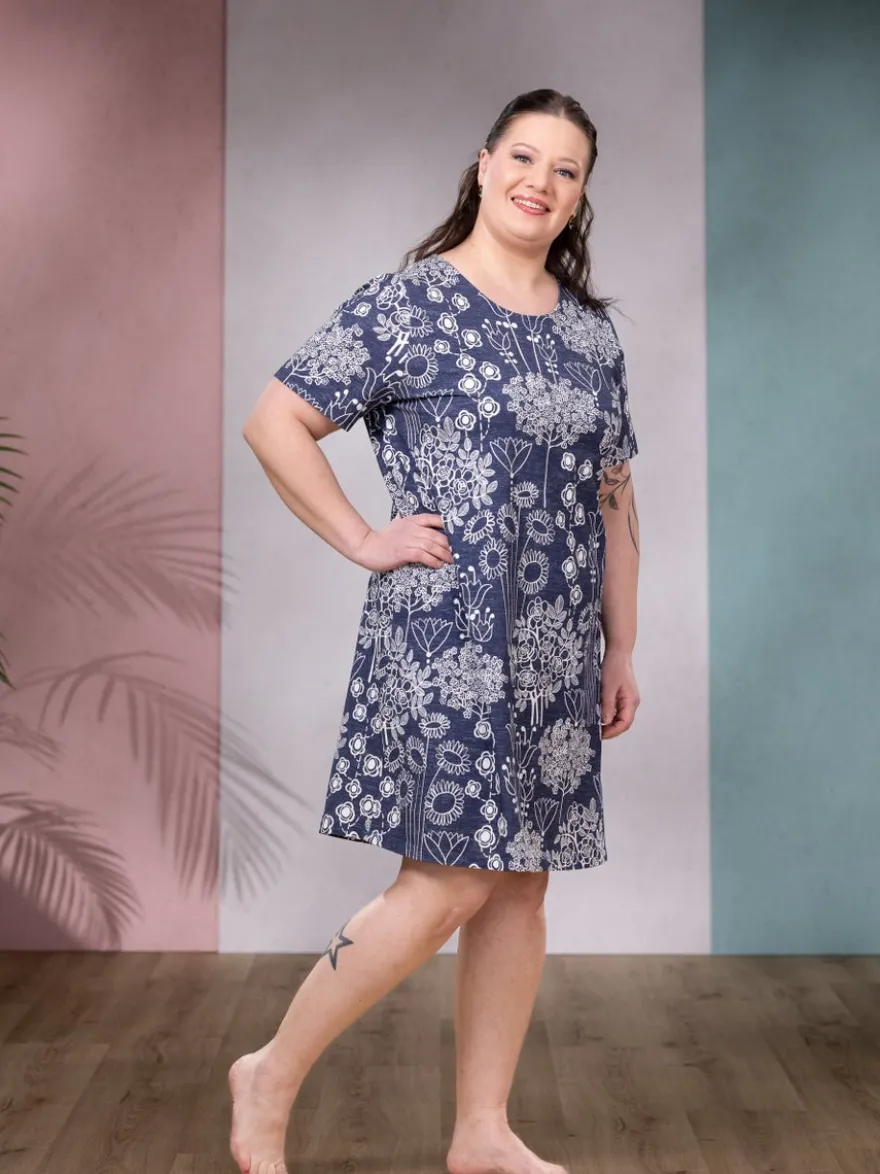 YÖmekko lyhyt helma (Mummola yönsininen trikoo)