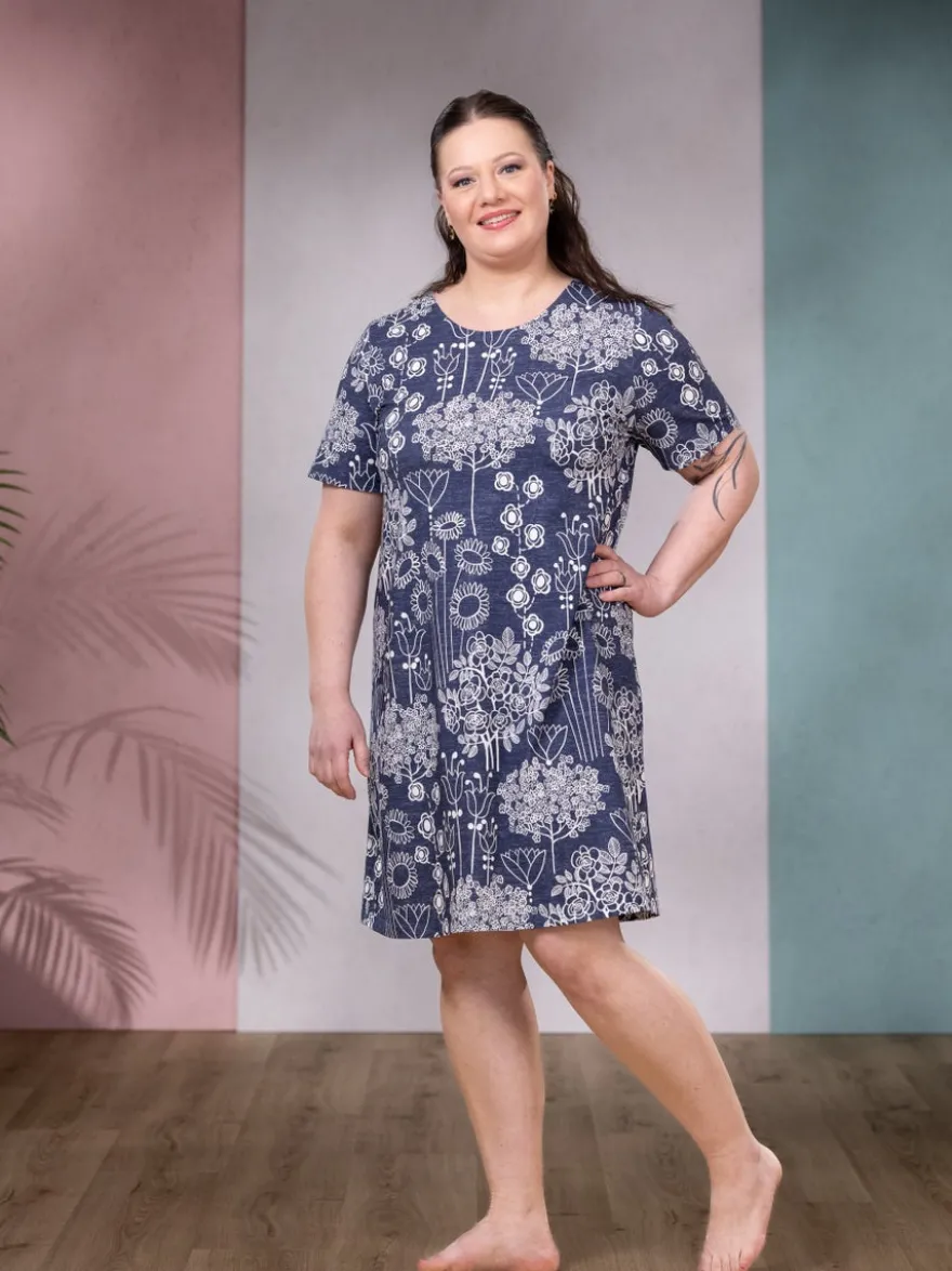 YÖmekko lyhyt helma (Mummola yönsininen trikoo)